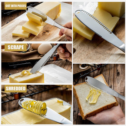 Multifunktionel smørkniv i rustfrit stål