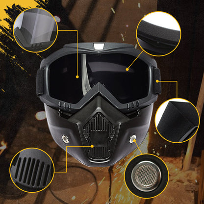 Speciel maske til svejsning og skæring (Anti-glare, anti-ultraviolet stråling, anti-støv)