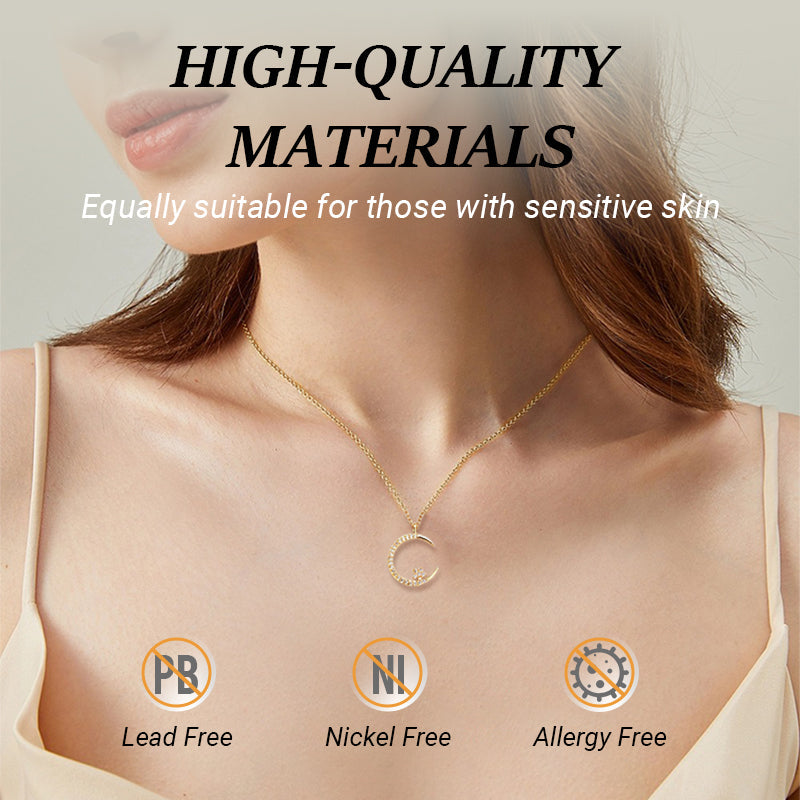 🎁 ACQUISTA 1 E OTTIENI 1 GRATIS! 🌙✨ Bright Night: Collana Luna e Stella – Eleganza Fosforescente con Fascino Celestiale 💫🌌