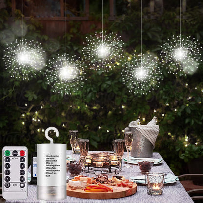 🎄Hængende Starburst Solar Fairy Lights til jul