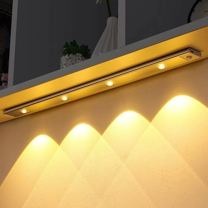 🔥SIDSTE DAG 49% RABAT💡LED BEVÆGELSESSENSOR SKABSLAMPE (USB-OPLADNING)💡
