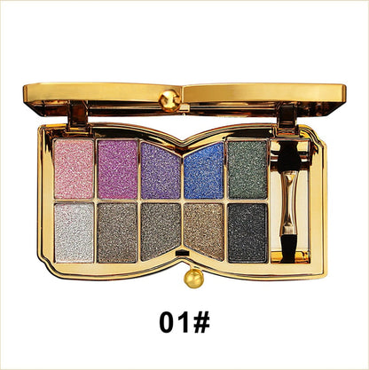 ✨10 farver Sparkle Shimmer Eyeshadow Palette