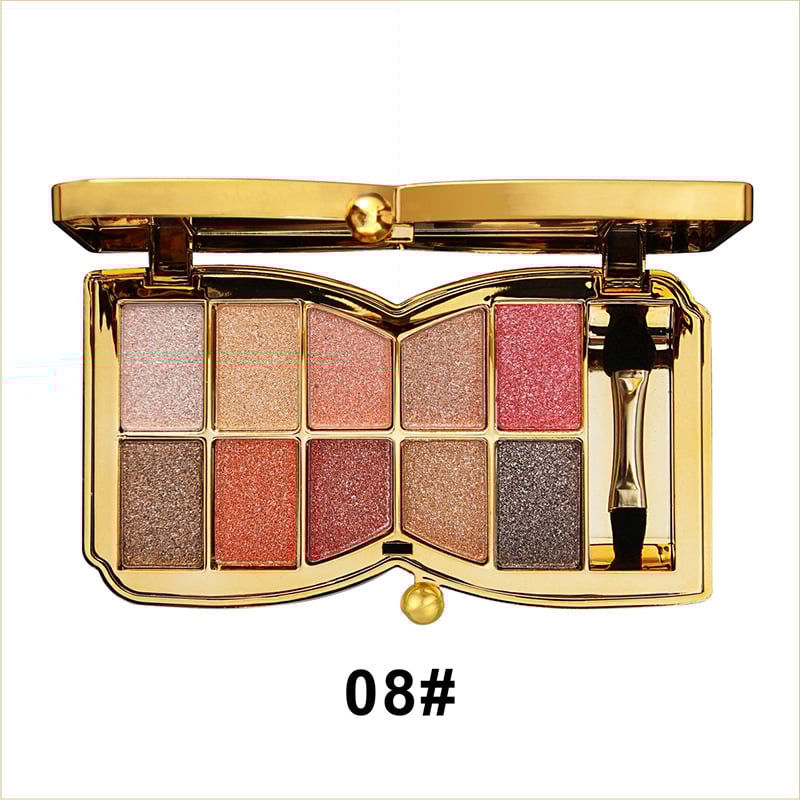 ✨10 farver Sparkle Shimmer Eyeshadow Palette