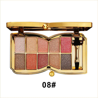 ✨10 farver Sparkle Shimmer Eyeshadow Palette