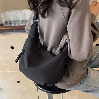 🔥🎒Lady Fashion One Colour Nylon Crossbody Bag