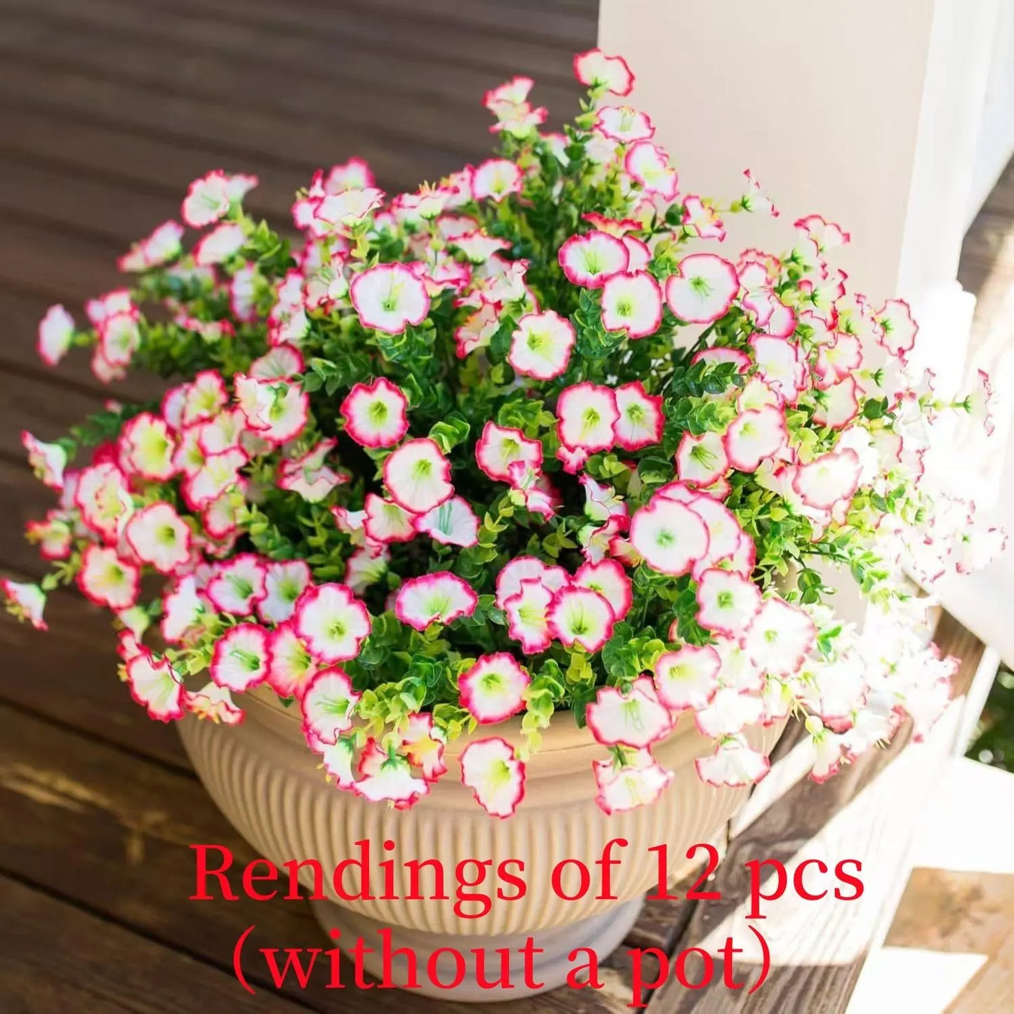 Set 12 Bouquet Artificiali: Eucalipto e Morning Glory per Casa e Giardino 🌿🌸