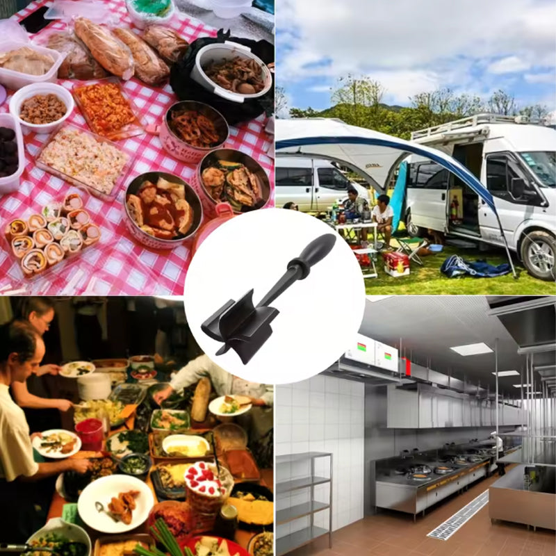 🍳 Håndholdt Kød Hakker & Rører | Nem kødopdeling, effektiv madlavning!