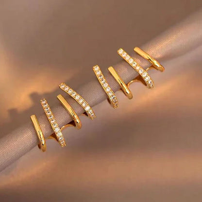 14K guldbelagte elegante ørestikker