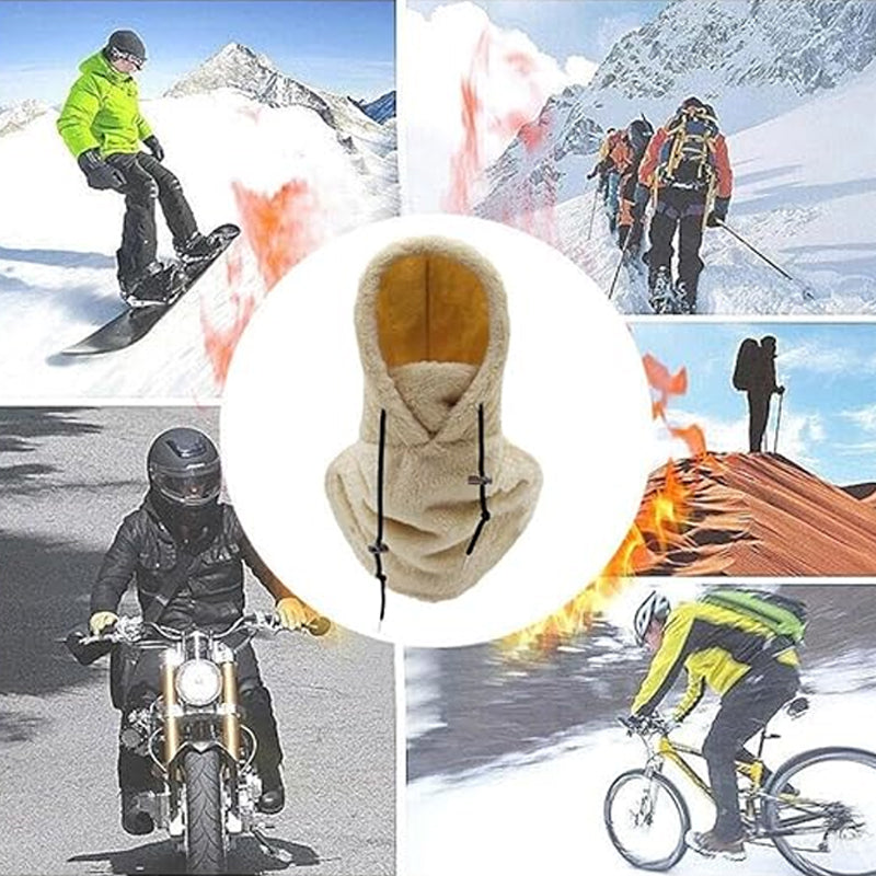 Varm plys cykelhætte/vinter udendørs hue sport vindtæt hue