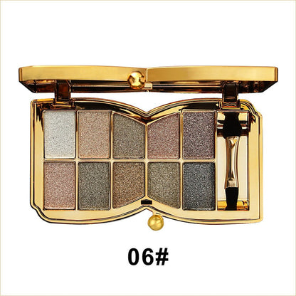 ✨10 farver Sparkle Shimmer Eyeshadow Palette