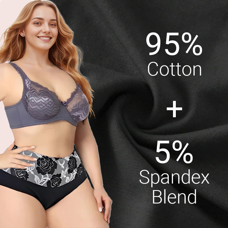 ✨ULTIMO GIORNO COMPRATE 5 E OTTENETE 5 GRATIS✨ Cotton High Waist Abdominal Slimming Hygroscopic Antibacterial Underwear