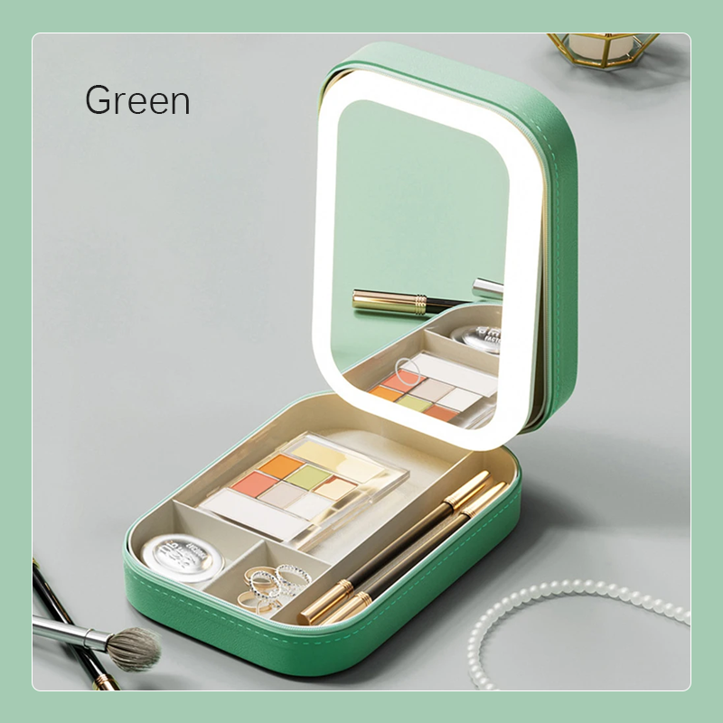 LED tri-farve justerbart makeup spejl