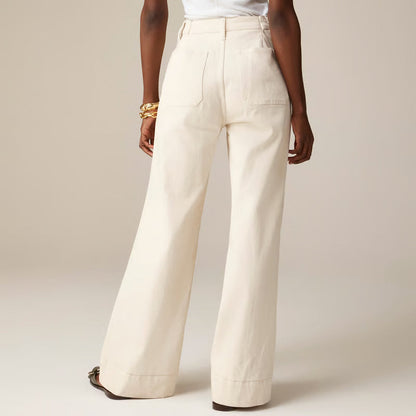 👖Tummy-Control Sailor-bukser med brede ben⭐