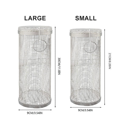 Lang cylindret rund grill
