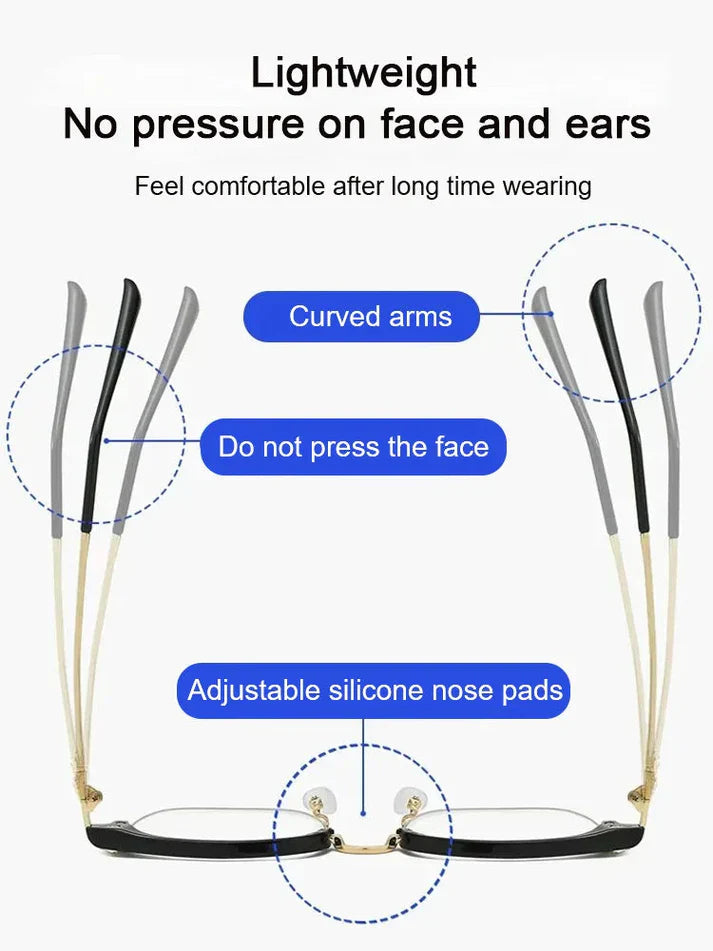 🌎 Termina Oggi: 70% DI SCONTO!🔥👓Occhiali da Lettura Ultra-Leggeri Anti Luce Blu | Comfort per lo Schermo Tutto il Giorno✨