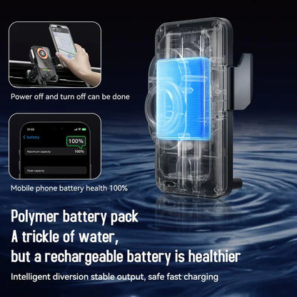 🔥OFFERTA CALDA 57% DI SCONTO🎁⚡Oltre 50.000 venduti! 📱Supporto per telefono da auto intelligente 2-in-1 rotante & caricatore wireless⚡