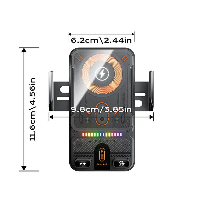 🔥OFFERTA CALDA 57% DI SCONTO🎁⚡Oltre 50.000 venduti! 📱Supporto per telefono da auto intelligente 2-in-1 rotante & caricatore wireless⚡