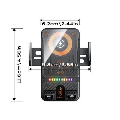 🔥OFFERTA CALDA 57% DI SCONTO🎁⚡Oltre 50.000 venduti! 📱Supporto per telefono da auto intelligente 2-in-1 rotante & caricatore wireless⚡