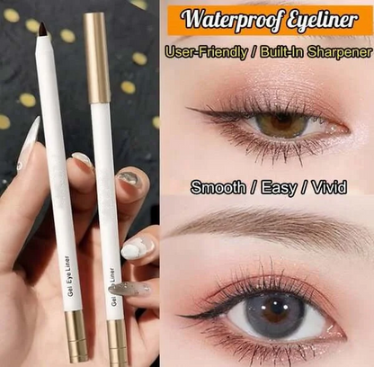 Vandfast og langtidsholdbar eyeliner, der ikke smitter af💐/Waterproof and long-lasting eyeliner that does not smudge💐.