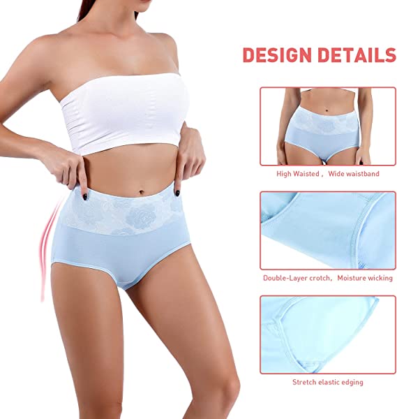 ✨ULTIMO GIORNO COMPRATE 5 E OTTENETE 5 GRATIS✨ Cotton High Waist Abdominal Slimming Hygroscopic Antibacterial Underwear
