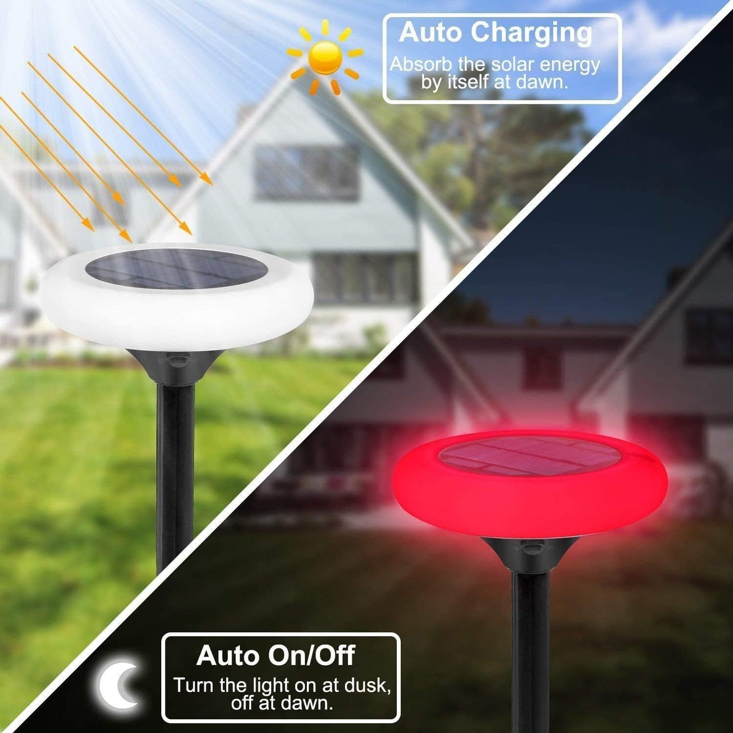 ✨Farverige Solar Farverige Solar Lights Udendørs