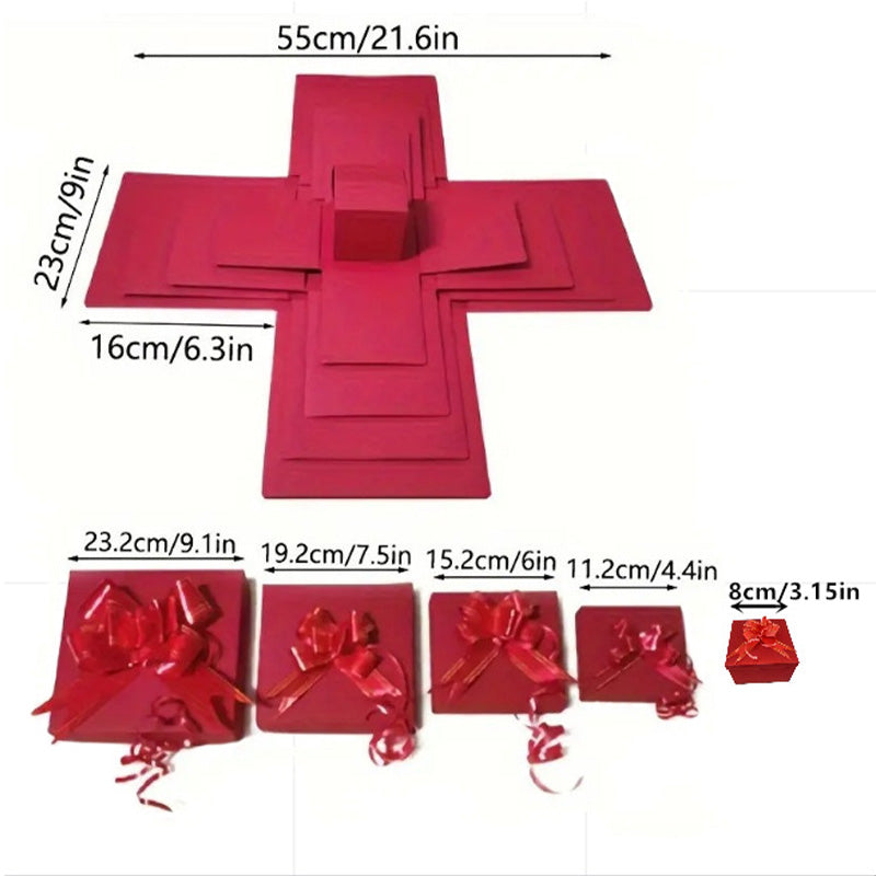 50.000+ SOLGT! 🎁✨ Overraskelses Eksplosions Gaveæske Sæt