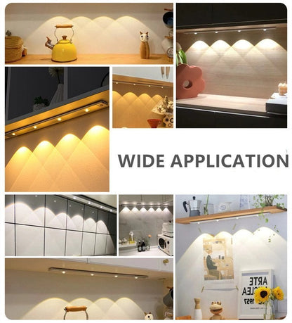 🔥SIDSTE DAG 49% RABAT💡LED BEVÆGELSESSENSOR SKABSLAMPE (USB-OPLADNING)💡