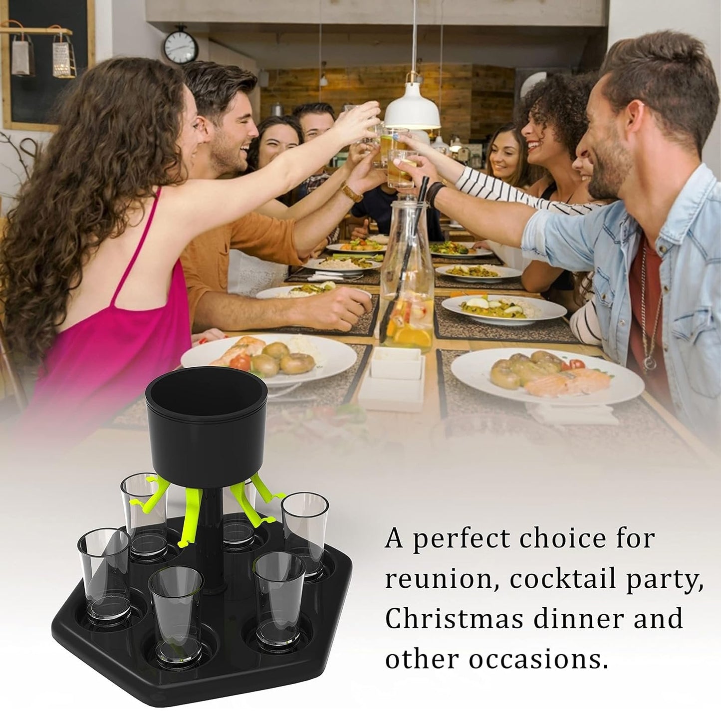 6 plastik dispenser og holder