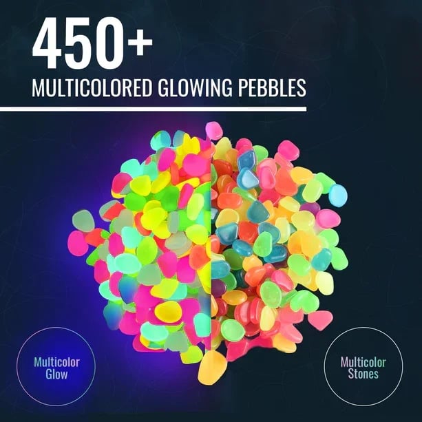 ⚡Pietre che brillano al buio – Illumina il tuo spazio esterno con lampade magiche!