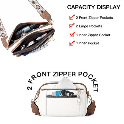 🔥Håndlavede farverige stropper Crossbody lædertasker & pung💖
