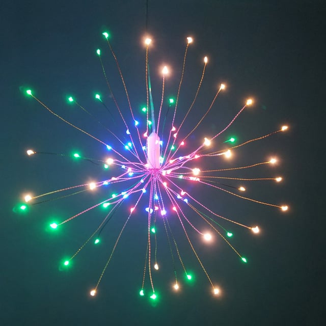 🎄Hængende Starburst Solar Fairy Lights til jul
