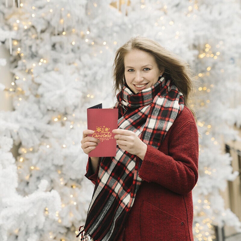Julgran 3D popup-kort