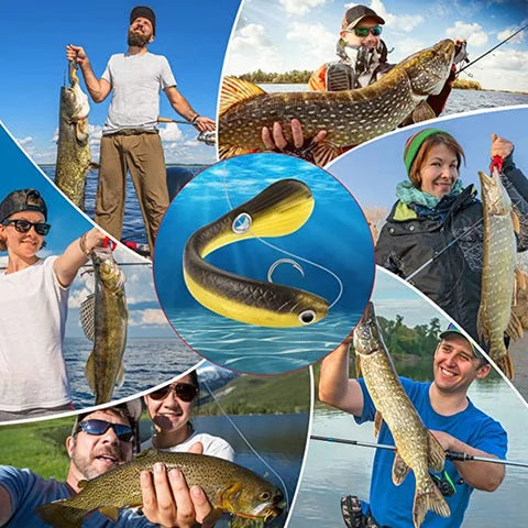 🐟 Blød plast Mock Lure (5 ST)