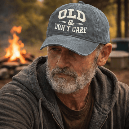 🧢 Offerta Calda di Capodanno 2026 | Cappellino Vintage Distressed “OLD & DON’T CARE”