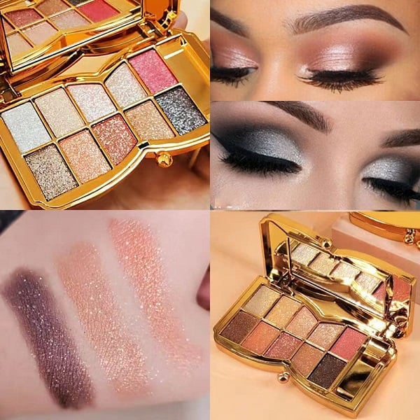 ✨10 farver Sparkle Shimmer Eyeshadow Palette
