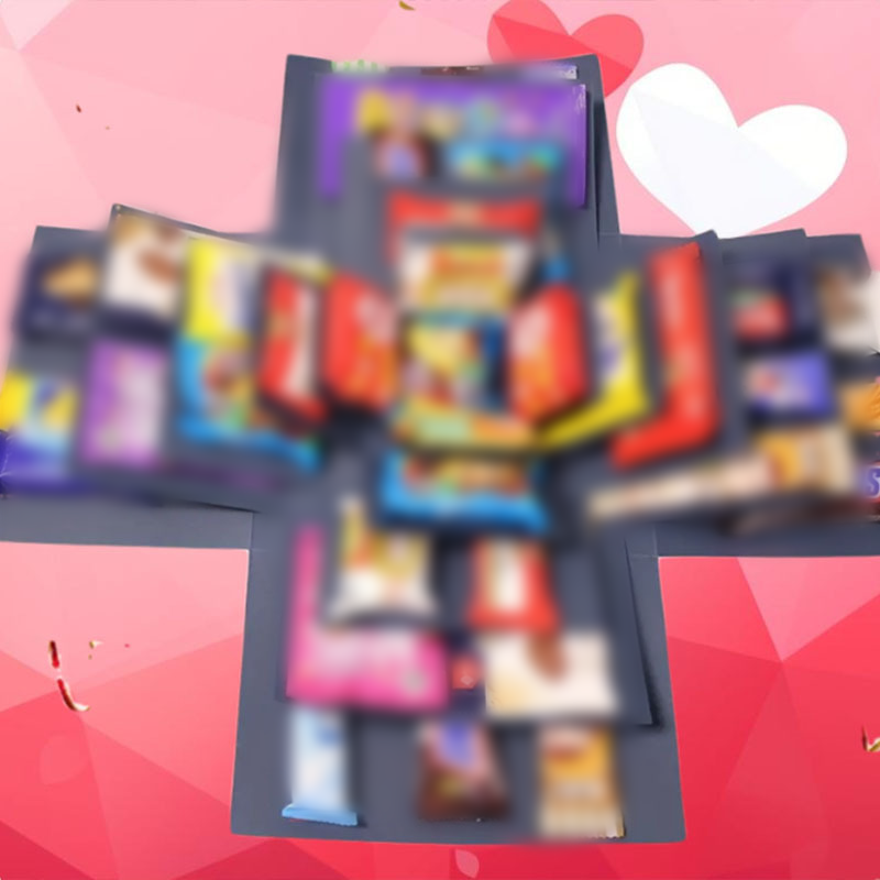 50.000+ SOLGT! 🎁✨ Overraskelses Eksplosions Gaveæske Sæt