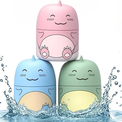 LONLXTOK 3PCS Toilet Bowl Cleaner Bottle, Cute Dinosaur-Shaped Bathroom Toilet Tank Cleaner with Ocean, Jasmine, and Peach Scent