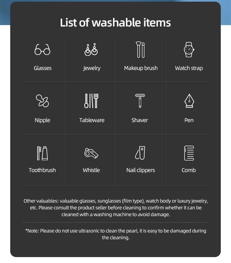Macchina Professionale per la Pulizia a Ultrasuoni di Gioielli e Occhiali