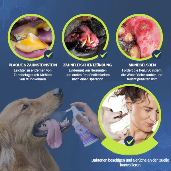 💥Tilbuddet🔥Tandrensningsspray til hunde og katte