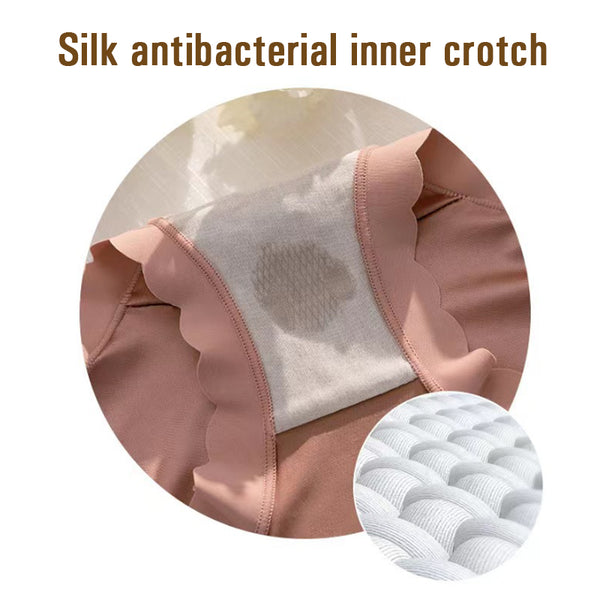( 🎁 2025 Nytår varmt salg 70% rabat🎁) Betal1 Få 2 (3pack) Premium Satin Antibakteriel Ice Silk Fugtabsorberende trusser
