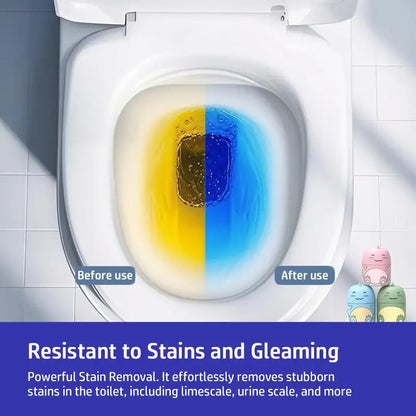 LONLXTOK 3PCS Toilet Bowl Cleaner Bottle, Cute Dinosaur-Shaped Bathroom Toilet Tank Cleaner with Ocean, Jasmine, and Peach Scent