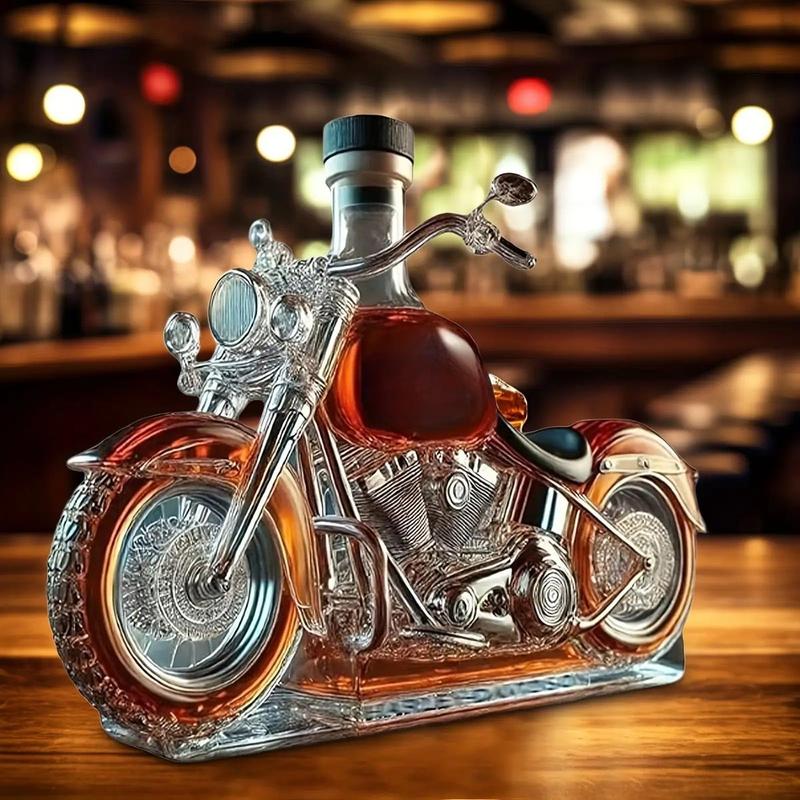 Decanter per whisky a forma di motocicletta