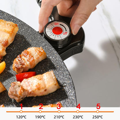 🔥GRATIS FRAGT🔥🥳Indendørs non-stick elektrisk grillpande