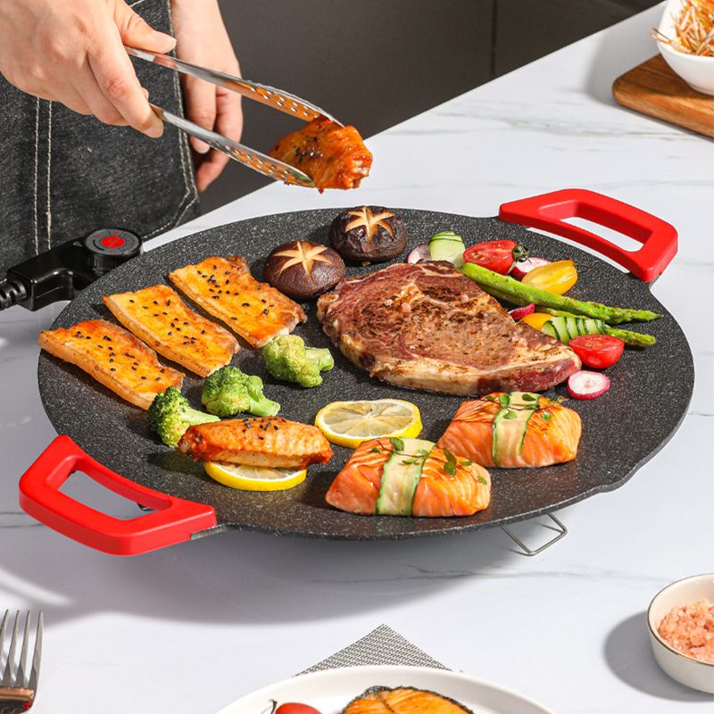 🔥GRATIS FRAGT🔥🥳Indendørs non-stick elektrisk grillpande