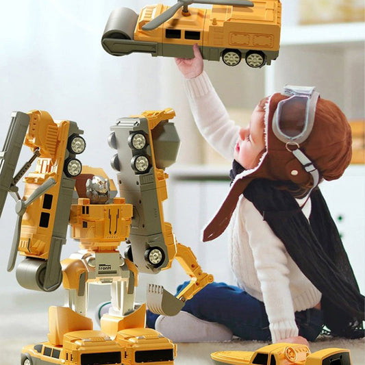 🔥GRATIS FRAGT🔥 Magnetisk Transform Engineering Car Samlet Legetøj