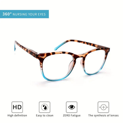 Sexede læsebriller med leopardprint til kvinder Anti-Blue Light Gradient