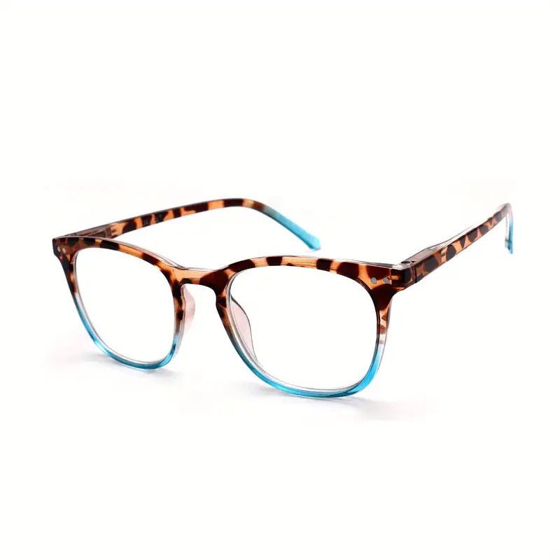 Sexede læsebriller med leopardprint til kvinder Anti-Blue Light Gradient