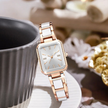 ⌚Fashion rektangulære quartz-ure til kvinder