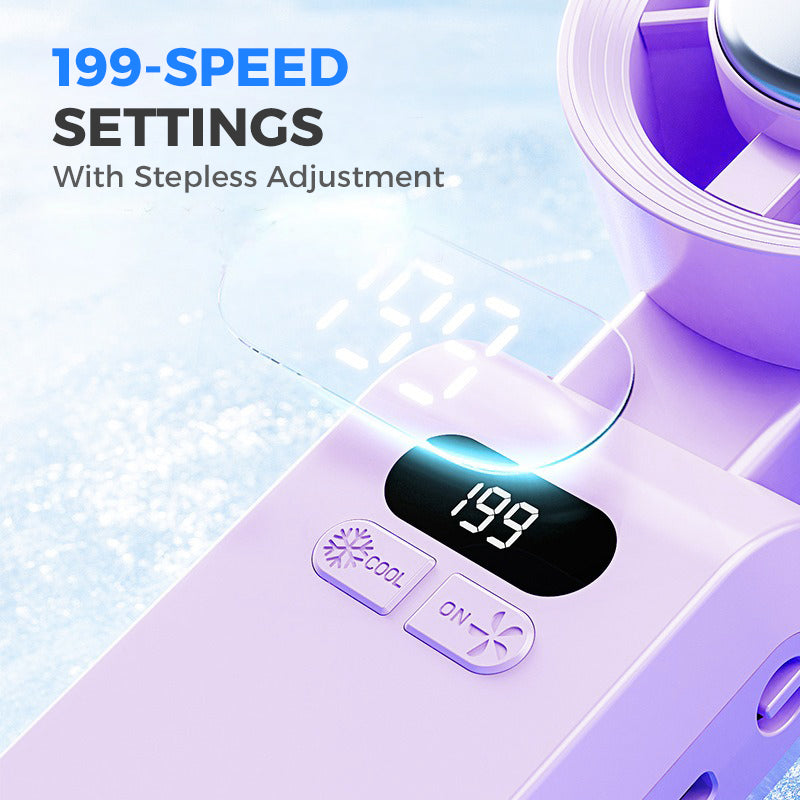 Ventilatore Portatile a Mano con Ghiaccio