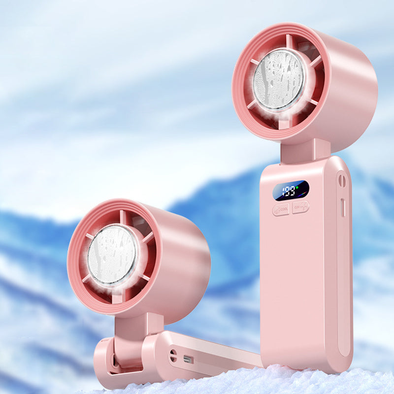 Ventilatore Portatile a Mano con Ghiaccio